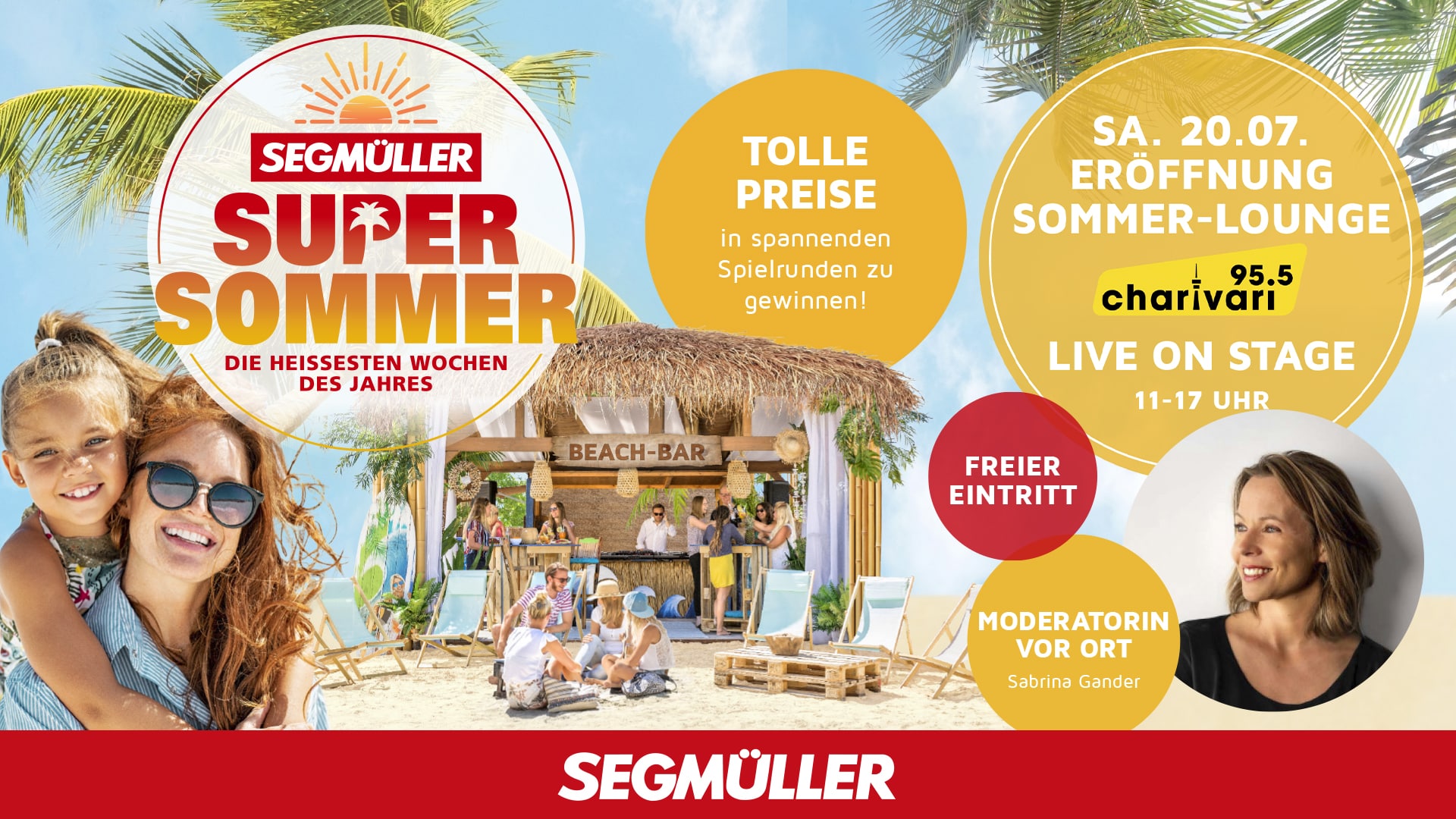 Komm zur Eröffnung der Segmüller Sommer Lounge