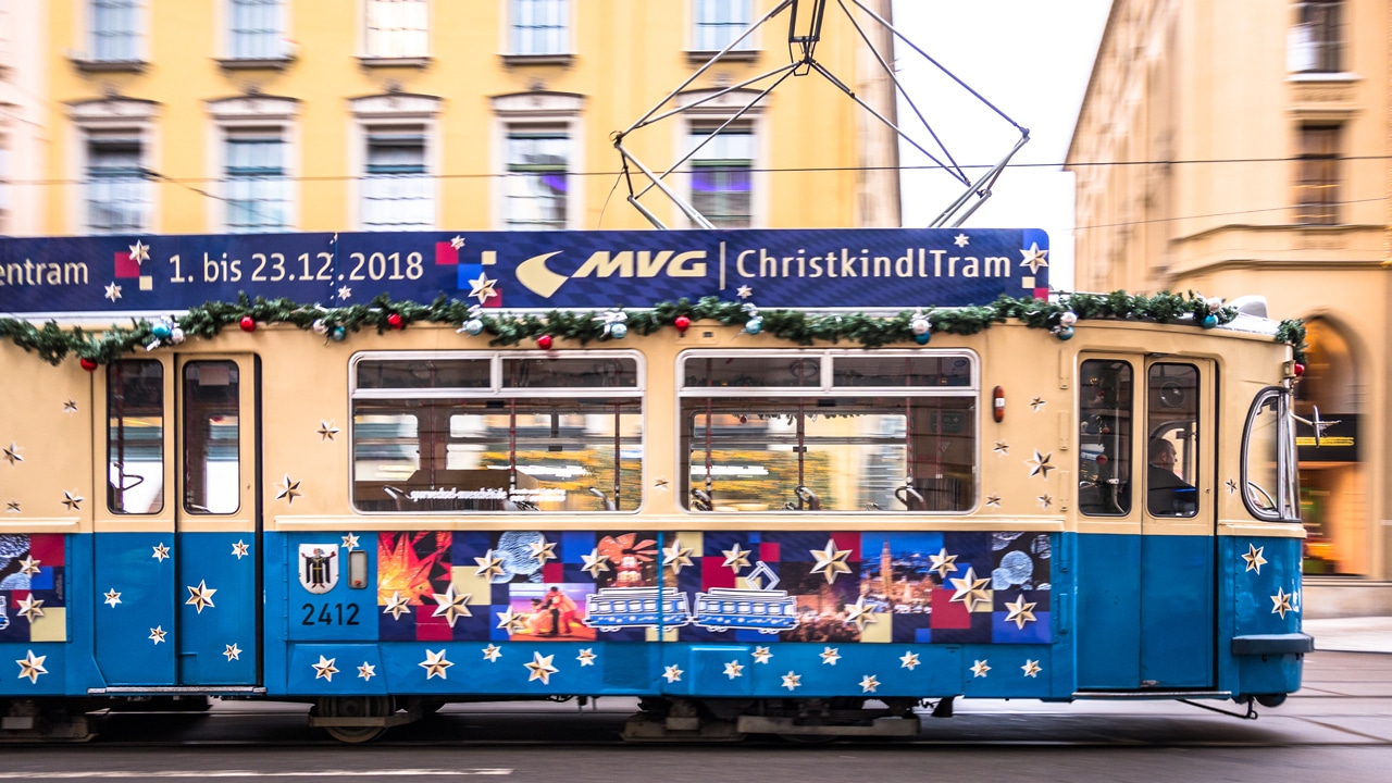 Comeback: Münchens Christkindl-Tram fährt dieses Jahr zumindest an ein paar Tagen